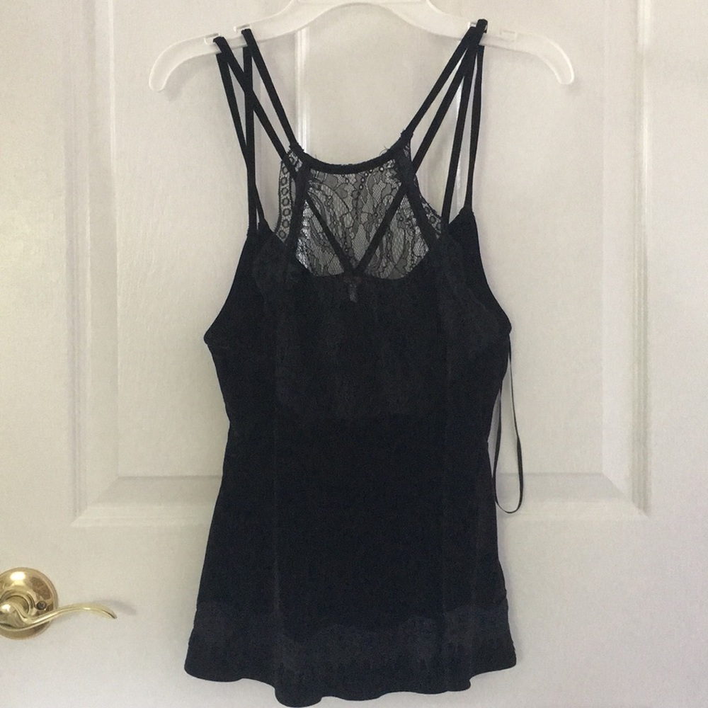 Free People High Neck Velvet Tank